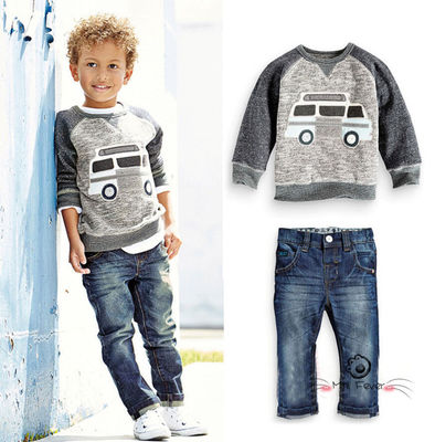 denim outfit for baby boy