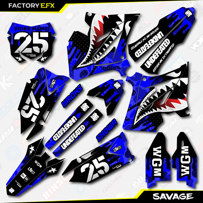 Blue Savage Restyle Graphics Kit fit 01-08 Suzuki RM125 RM250 RM 125 250 decal