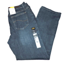 Lee Womens Relaxed Fit Mid Rise Straight Leg Jean 6 Short Auth Nile NWT