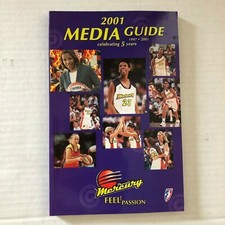 2001 Phoenix Mercury WNBA basketball Media Guide Jennifer Gillom, M. Stepanova