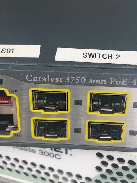 Cisco WS-C3750-48PS-S 48 Port PoE Switch Rackmount - Image 3 of 4