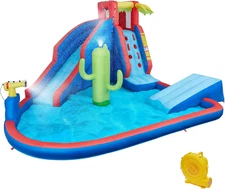 Inflatable Water Slide, Blow up Water Slide Park Castle for Kids Aged 3-10 W/Spl