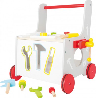 Lauflernwagen Werkzeug, ab 12 Monate, ca. 34 x 36 x 44 cm, small foot