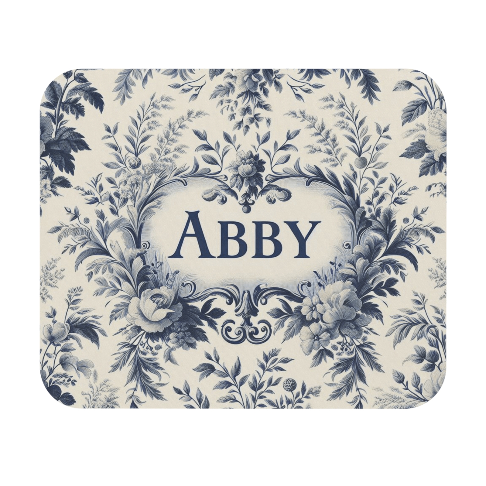 Mouse Pad (Rectangle) ABBY Personalized Toile Print Design 6, Gift