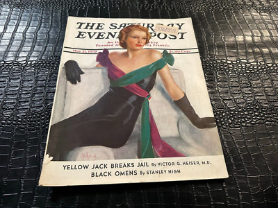 MAY 21 1938 SATURDAY EVENING POST vintage magazine BEAUTIFUL LADY