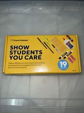 Staples Connect Paper Mate Elmer's Sharpie Expo 19 Items Inside School Kit New