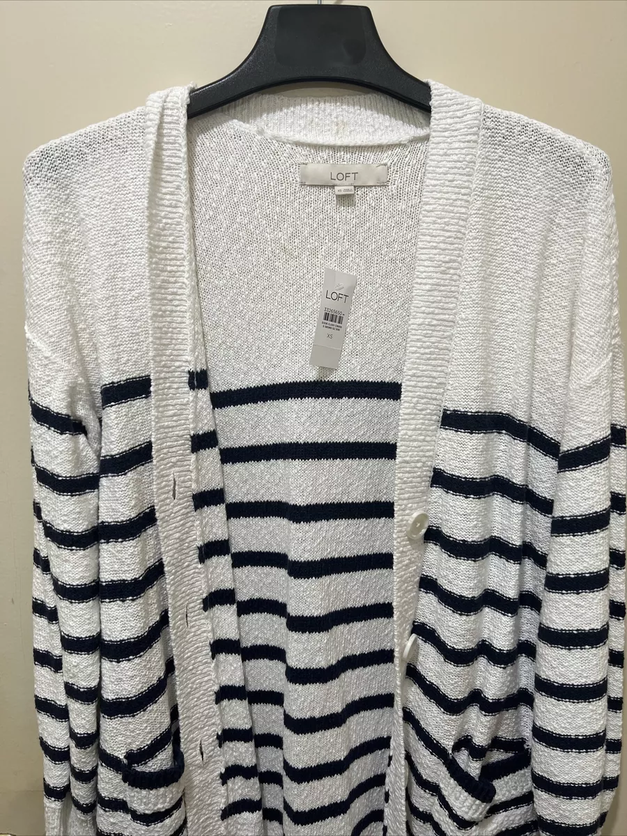 Loft white cardigan sweater sale