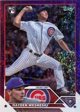 2023 Topps Series 2 #638 Hayden Wesneski RC Purple Foilboard #/799 Rookie Cubs
