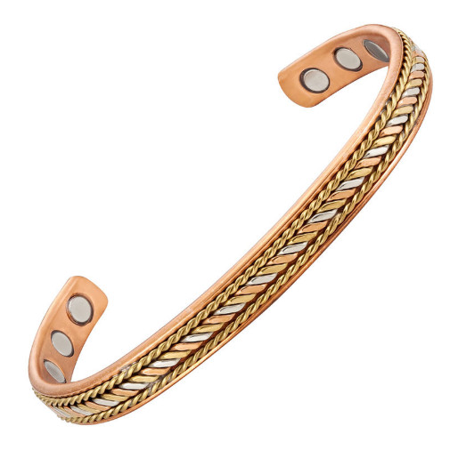 Bracelet magnétique en cuivre Anubis idée cadeau bien-être homme et femme