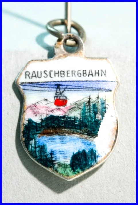 Bettelarmband Anhänger Émail Wappen Argent Rauschbergbahn Bayern 800 - Photo 1/1