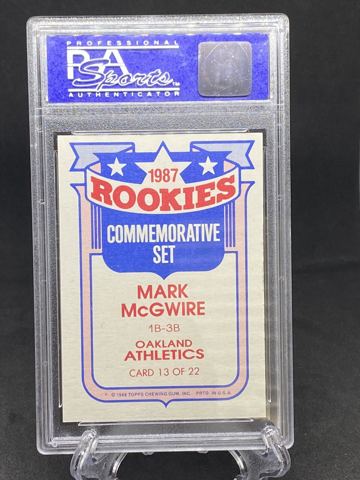 1988 TOPPS GLOSSY Rookie Set Mark McGwire PSA 8 eBay