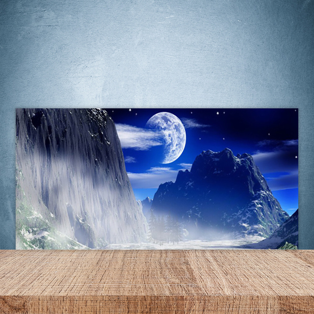 Panneau de protection mural en verre 100x50 cm pour crédence de cuisine design