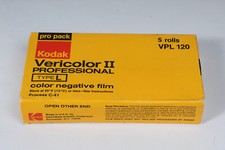 KODAK VPL 120 VERICOLOR ll PROFESSIONAL TYPE L 5 ROLL PRO-PACK EXPIRED 1985