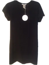New Chloe Dress With Tag,Authentic,Black,size38(USA 6).Made In France.
