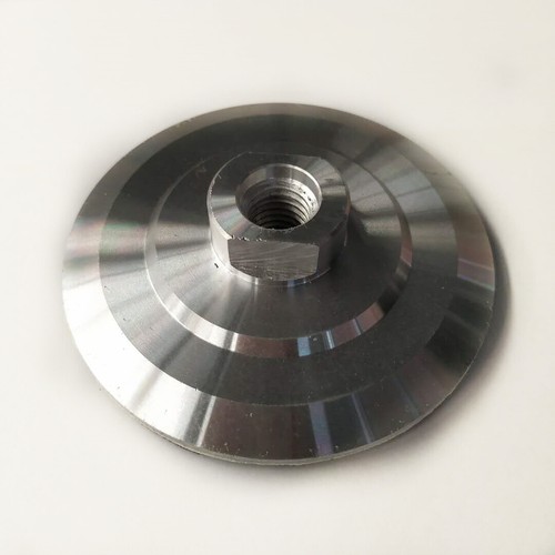5 Zoll Aluminium Backer Pad/Haken und Schlaufe Trägerplatte Halter mit Dorne 5/8 Zoll-11 - Bild 4 von 5