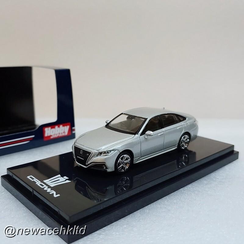 CROWN RS Advance ミニカー シルバー Toyota CROWN 2.0 RS Advance Silver Metallic Hobby Japan 1/64