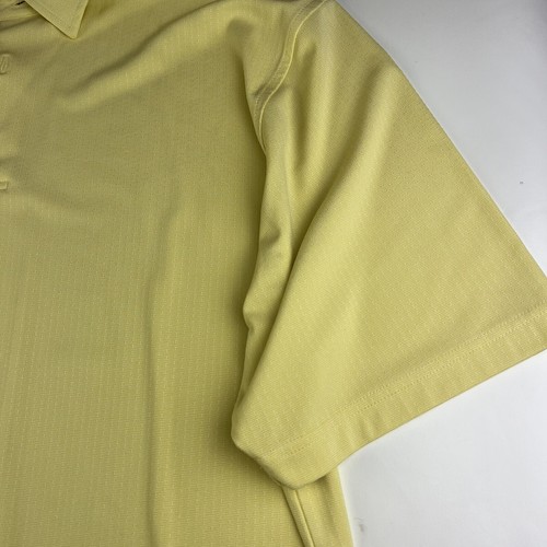 FootJoy FJ Yellow solid Golf Polo Shirt Men’s Size XL short sleeve - Picture 2 of 10