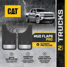 Mud Flaps Splash Guards For Front Or Rear Tires Easy Install Universal Fit Cat