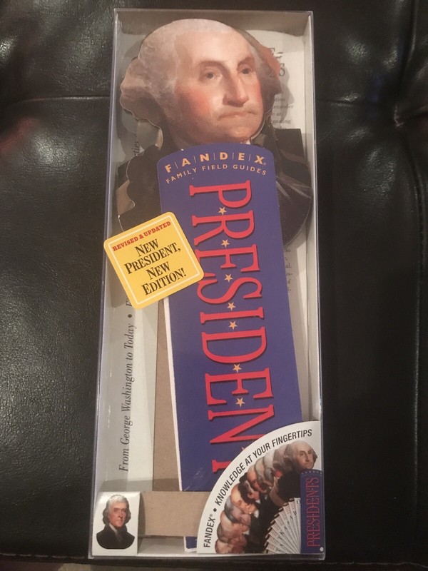 US Presidents Fandex Family Field Guides 52 Die-Cut Color Cards American History