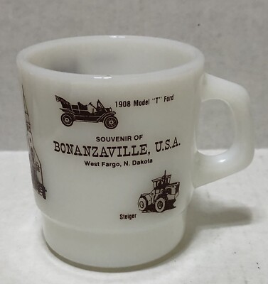 RARE BONANZAVILLE, USA (West Frago North Dakota) Pioneer Museum Coffee Mug