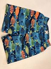 Ixtream Boys Swim Trunk shorts sz 4 Blue W/Fish