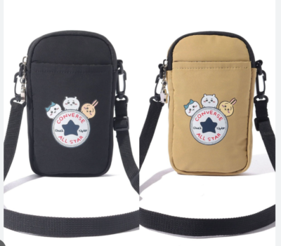 Chikawa x Converse Phone Shoulder Bag Beige black set 2024
