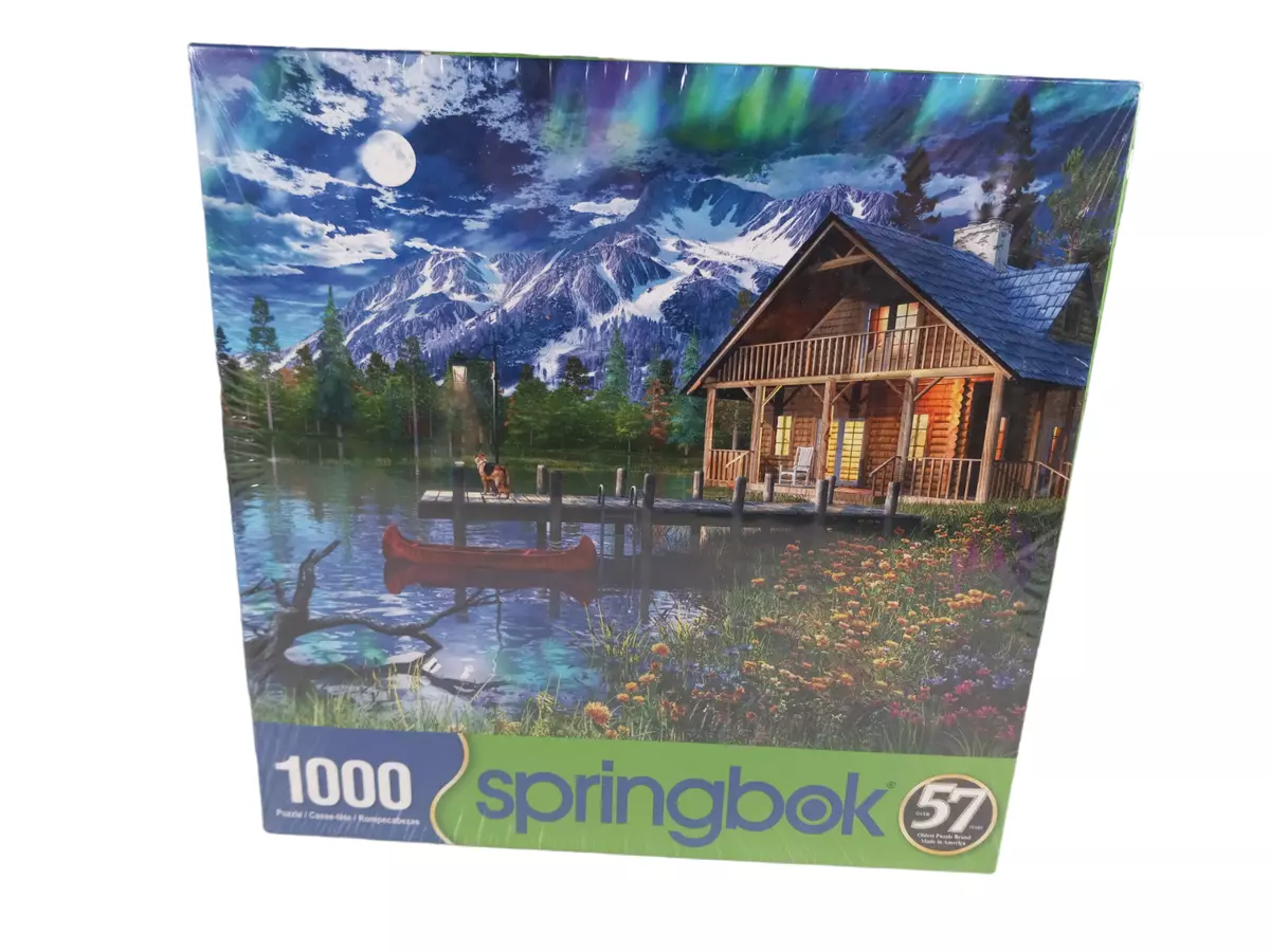 Log House Retreat 1000 Piece Jigsaw Puzzle