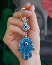 Handmade 2 pack Evil Eye key chains Hamsa/Fatima-Owl for Good luck