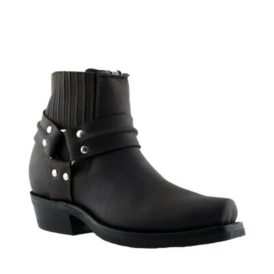 GRINDERS Schleifer Renegade Lo braun Lederstiefel Cowboy Western Biker Stiefel