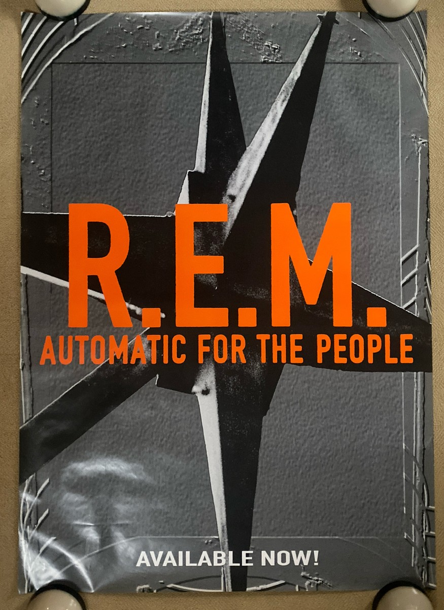 Vintage Poster R.E.M. Automatic For The People Music REM 1992 XL