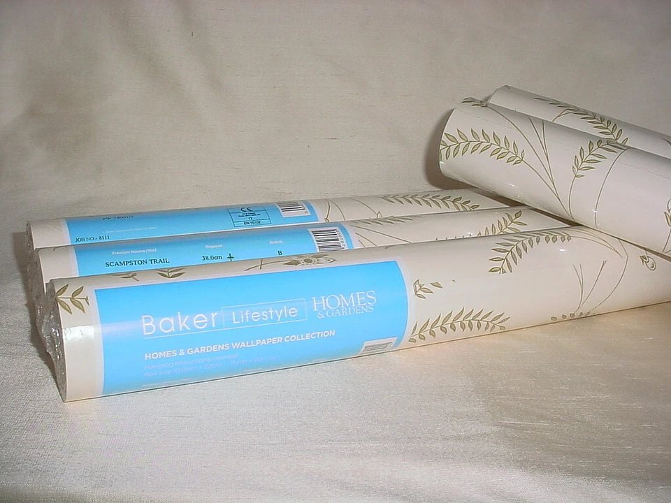 Papel pintado para revestimiento de pared GP & J Baker PW78001 Scampston Trail marfil floral vid Foto 2 de 4