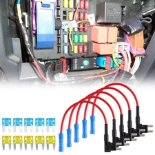 5PCS Car Add-a-circuit Fuse TAP Adapter Set Mini ATM APM 5pcs 15 + 5pcs 20 AMP