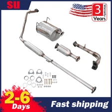 Front Pipe+Catalytic+Resonator+Muffler Exhaust System Kit For 97-01 Honda CR-V