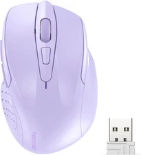 TECKNET Wireless Mouse, 2.4GHz Ergonomic Computer Mouse, Portable Cordless Mice,