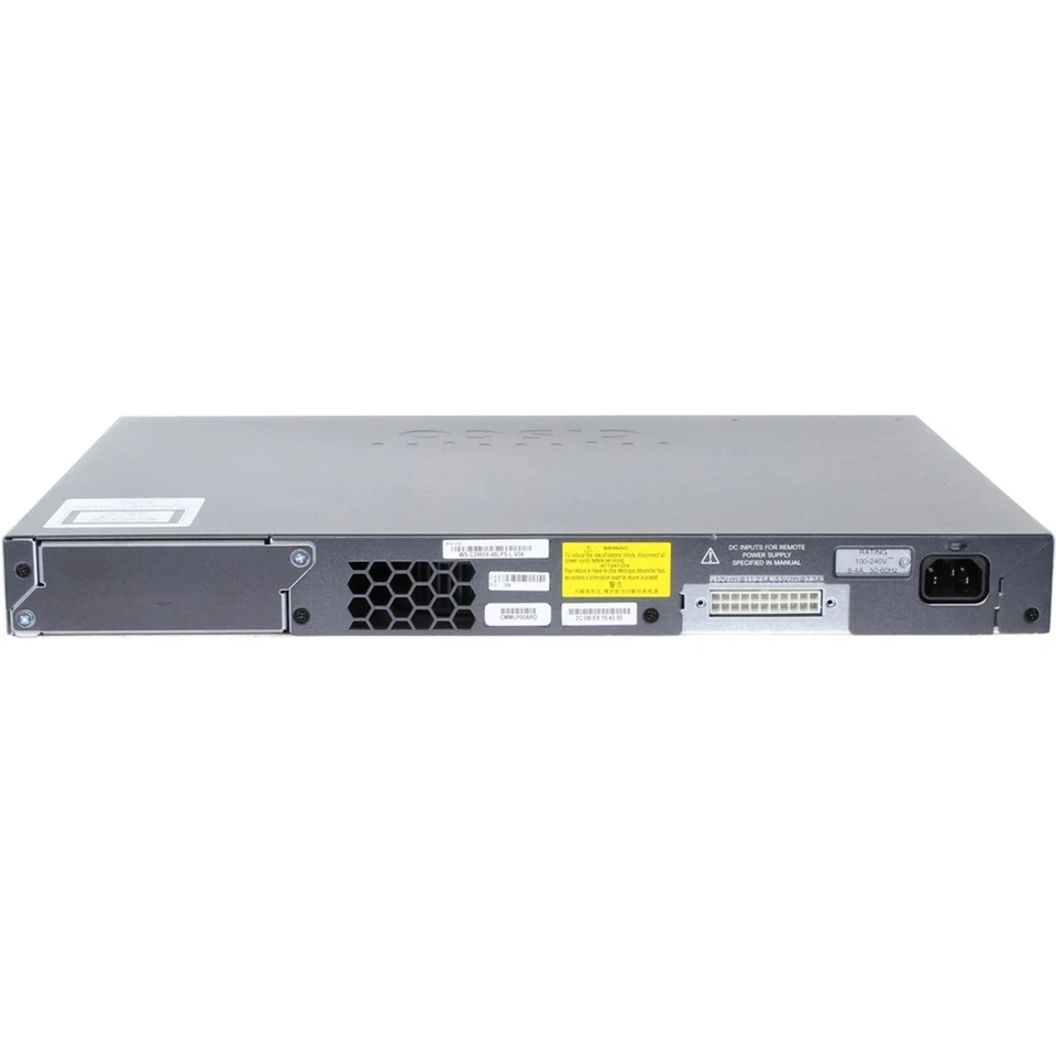 Conmutador Cisco Catalyst WS-C2960X-48LPS-L 48P 1GbE 370W PoE 4P SFP Foto 3 de 4