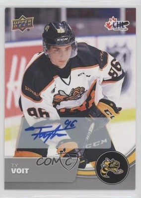 2021-22 Upper Deck CHL Auto Ty Voit #25 Auto 0il7
