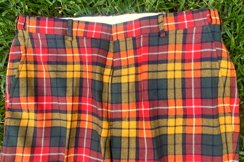 Vintage Orvis Scottish Tartan Wool Plaid Colorful Hose Herren 40 Golf Neu! - Bild 2 von 8
