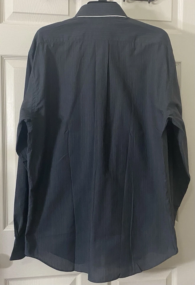 Camisa de vestir de lujo de manga larga Trussardi. Hecho en Italia. Hombre Talla 41/16 M/L Foto 3 de 4
