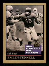 Emlen Tunnell 1991 Enor Pro Football HOF #141 Near Mint or Better