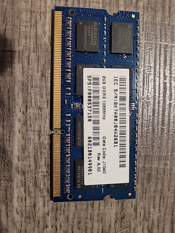 Kingston 2GB 2RX8 PC3-8500S Memory #TSB1066D3S7ELF/2G - Image 3 of 3
