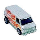 Vintage 1974 Hot Wheels Super Van '70s Van Chrome w/Flames BW Good Condition