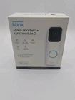 Blink Smart Wifi Video Doorbell Wired/Battery Operated with Sync Module 2 NEW
