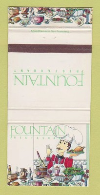 Matchbook Cover - Fountain Restaurant Fairmont Hotel San Jose CA 30 Strike