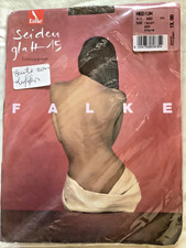 Falke brown Tights matte Hosiery transparent Unworn NEW seiden M mocha Pantyhose