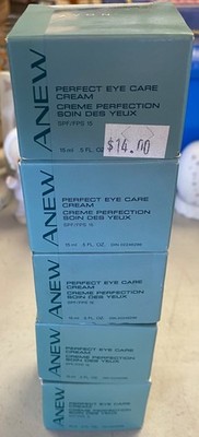 Lot of 5 NOS Avon Anew Perfect Eye Care Cream SPF 15 0.5 oz FREE SHIPPING