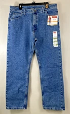 Wrangler Five Star Jeans Flex Regular Fit Straight Leg Blue Men’s 38 x 30 NWT