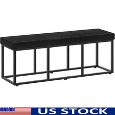 Sturdy PU Leather Multi-Functional Dining Bench W/ Soft Padding Versatile Use
