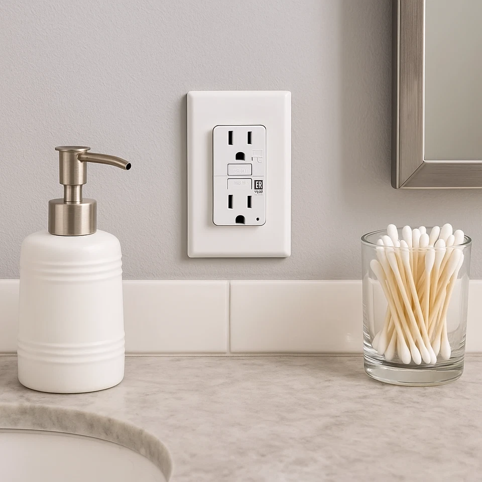  10 pack Eaton 20A 125V GFCI Outlets, White Slim Design Duplex Receptacles GF20W - Image 4 of 4