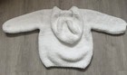 Angel Dear White Zip Up Hoodie Baby Girl 6-12m Months EUC — photo 4