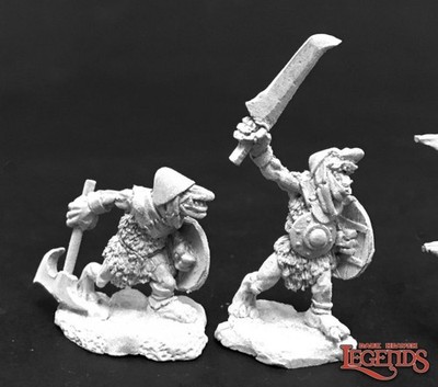 Reaper 03776 Cave Goblin Warriors (2) Dark Heaven Legends Metal Miniature